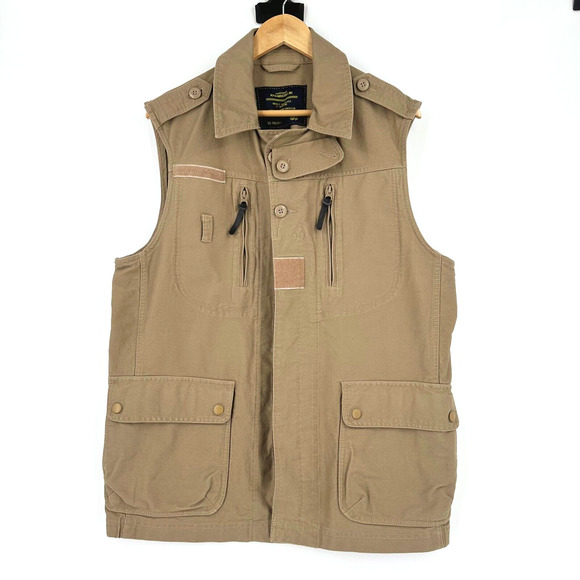 Alpha Industries Tactical Vest XL Cargo Utility Outdoors Ripstop US Defense - Picture 1 of 9